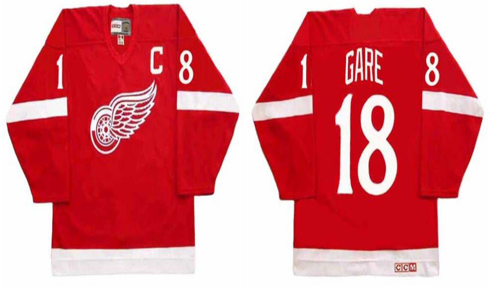 2019 Men Detroit Red Wings 18 Gare Red CCM NHL jerseys